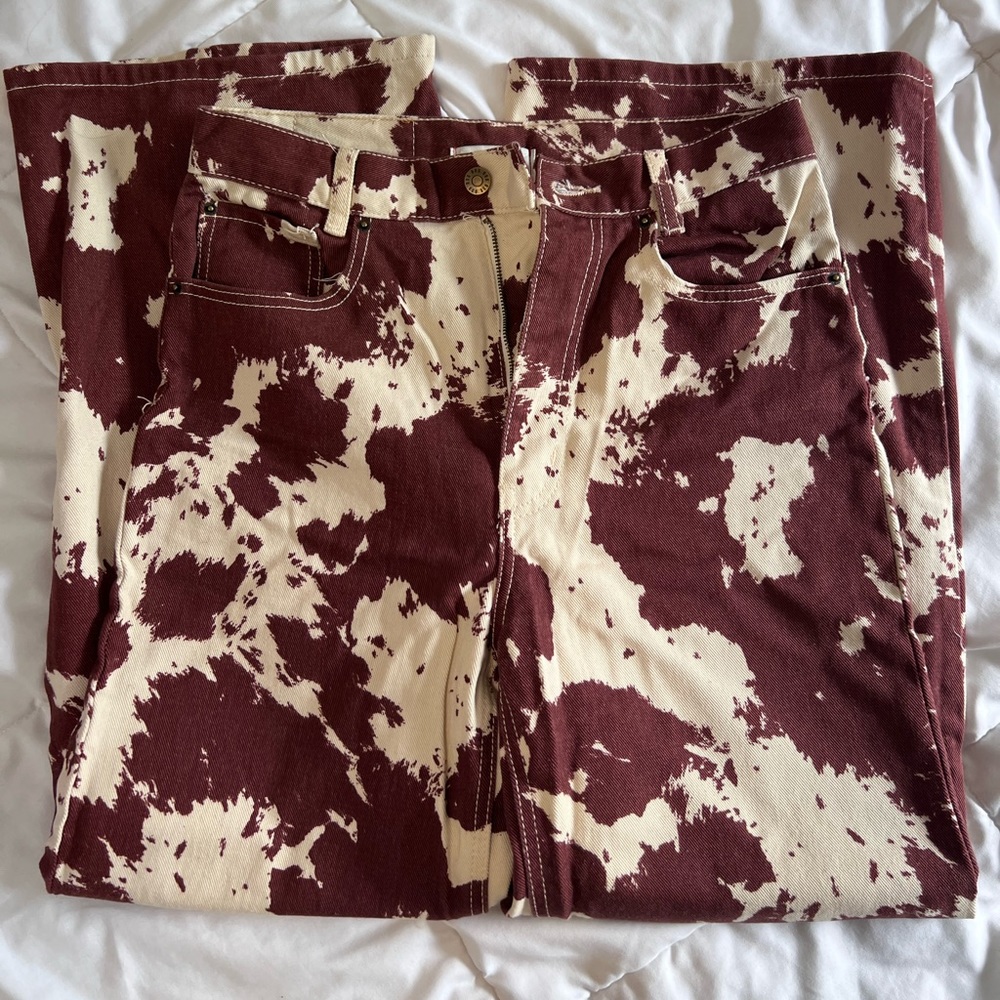 BDG cow print jeans